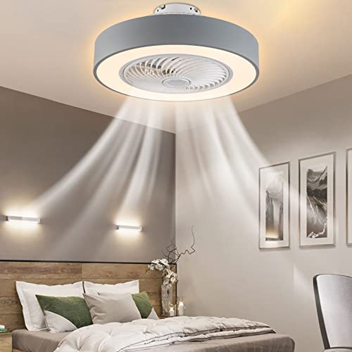 Deckenventilator M/Beleuchtung Led Licht Fernbedienung Lampe FüR Wohnzimmer Modern Dimmbar Mit Ventilatoren Deckenleuchten Fan Beleuchtung Deckenleuchte Leise Ventilator Tages LüFter LüFterlicht von BuRuiYoten
