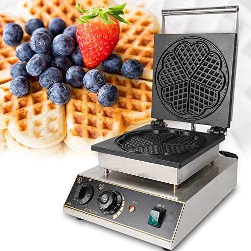 Edelstahl Waffeleisen Waffelautomat Waffelmaker Waffel Maker 1750W 5 Waffeln Profi Waffle Eierwaffeln Kuchen Herzform Dhl + Timer Waffelmaschine Startseite Kommerzielle Muffin-Make Profi-Waffeleisen von BuRuiYoten