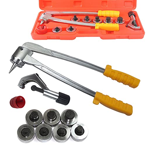 Manuelle Rohrexpander Rohraufweiter Aufweitzange Werkzeug Professionell Satz Expander Set Rohr Muffenzange Presswerkzeug Manuell Aufweiter Kit Ausweiter Rohrausweiter Mit Rohrabschneider 7-Tlg von BuRuiYoten