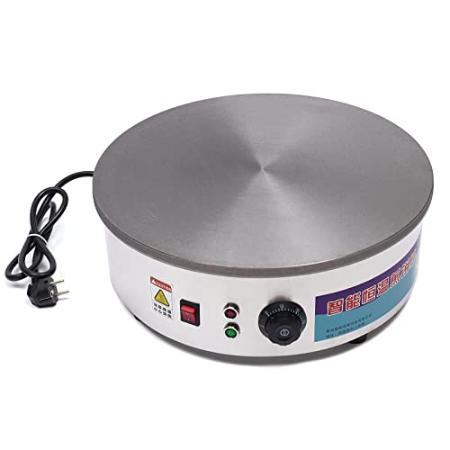 Profi Crepes Maker Machine CrepesgeräT Platte Gastro Crepesmaker Crepespfanne Pfannkuchenpfanne Antihaftbeschichtung ZubehöR Crepeseisen Crepesplatte Creperie Kreppmacher Elektrisch Gewerbe 45Cm von BuRuiYoten