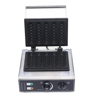 Waffelmaker Waffellolly Waffeleisen 6 Waffelsticks Corn Hot Dog Waffeln Elektrische Antihaft Waffel Maker Making Machine 220V Waffeleisenmaschine Kommerzielle WaffelgeräT Stiel Waffelbackmaschine von BuRuiYoten