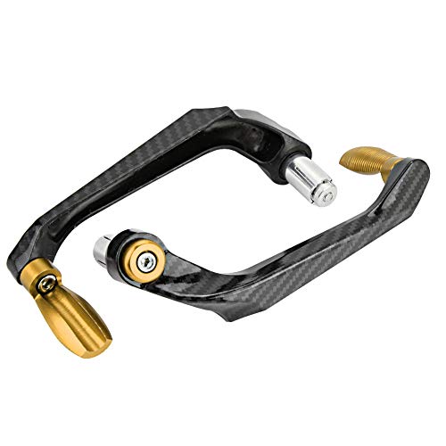 1 Paar Motorrad Hebelschutz Bremse Kupplungshebel 22mm 7/8 Zoll CNC Aluminiumlegierung Motorrad Lenker Schutz Universel Bremsschutz für Motorräder Offroad Bike Mountainbikes Elektroautos von Buachois