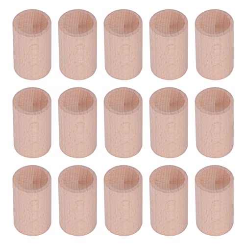 15 Stück Holz Aroma Diffuser, 5x3x3cm Runde Kleine Palisanderholz Räucherstäbchen Ätherische Öle Diffusor, Aromatherapie Duft Diffusor für Auto, Home, Büro von Buachois