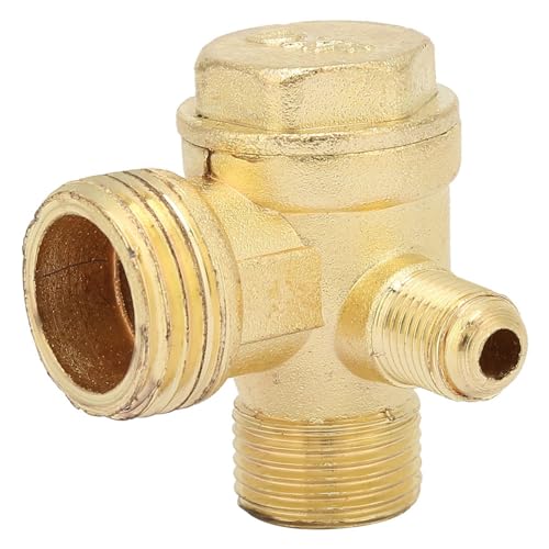 3 Wege Messing Luftkompressor Rückschlagventil 1/2 " 1/8" 3/8" Außengewinde Kompressor Unidirektional Rückschlagventil Ventil Verbinder Werkzeug Zentral Pneumatisch Schlauchan Schluss Werkzeug von Buachois