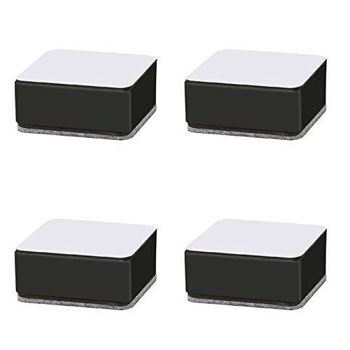 4 Stück Möbel Risers, 6 x 6X 3cm Selbstklebend Möbelerhöhung, 500 Kg Tragkraft Möbelerhöher, Stuhl Tischbeinschutz Fußpolster Karbonstahl Möbel Erhöhung Möbelfüße Tischbein für Sofa, Bett, Kabinett von Buachois