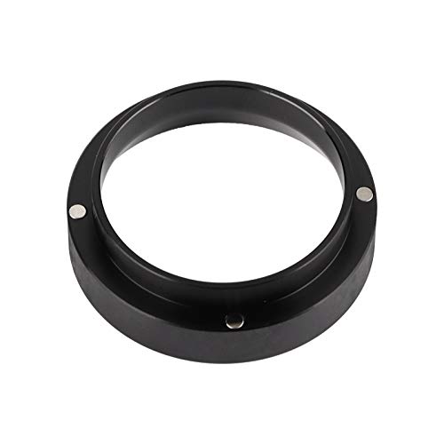 58mm Kaffee Dosierring Universeller Filterkorb Siebträger Aluminium Magnetischer Espresso Dosiertrichter Kaffeedosierring für Kaffeemaschinen(Schwarz) von Buachois