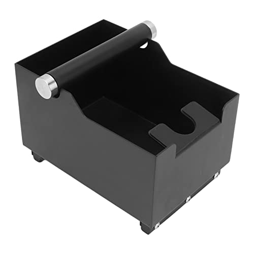 Abklopfbehälter für Siebträger, 20,5 x 14,5 x 14 cm Metall Eimer Espresso Abschlagbehälter mit Abnehmbarer Klopfstange, Kaffeemaschine Abschlagbox Knock Box für Home Cafe von Buachois