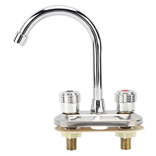 Badezimmer Waschtischarmatur, 2 Griffe Heißes und Kaltes Kupfer Küchenarmatur Waschbecken Wasserhahn für Badezimmer, Toilette, Küchenwaschbecken Badezimmer Waschtischarmatur, 2 Griffe Heißes und Kaltes Kupfer Küchenarmatur Waschbecken Wasserhahn für Badezimmer, Toilette, Küchenwaschbecken von Buachois