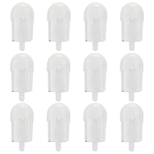 Buachois 12 Stück Geschenkboxen in Eiscremeform, Süßigkeiten Behälter, 11 x 5 cm Eisform Süßigkeiten Aufbewahrungsbehälter Hochzeit Geschenkbox Eiscreme Behandeln Schachtel Geschenk Verpackung Box von Buachois