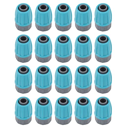 Buachois 15 Stück 16mm Bewässerungsrohr Kontermuttern, Tropfbewässerung Zubehör Widerhaken Verbinder Bewässerung Schlauch Adapter, Anti-Drop Geradeverbindung für Bewässerungsschläuche von Buachois