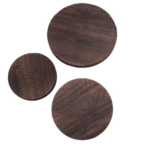 Buachois 3pcs Holzpflanzenschale, Pflanzentopfsaucer, Blumentopfhalter, Aromatherapie Kerze Zeigen Moderne runde Holzsteiger für Badezimmer Buachois 3pcs Holzpflanzenschale, Pflanzentopfsaucer, Blumentopfhalter, Aromatherapie Kerze Zeigen Moderne runde Holzsteiger für Badezimmer von Buachois