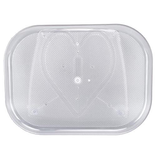 Drehbarer Kühlschrank Organizer, 40 x 30 cm Drehteller Organizer, 360° Drehbarer Arbeitsplatte, Transparentes Drehbar Regal Tablett Rechteckiges Lazy Susan Gewürzregal Drehplatte für Kommode Schrank von Buachois