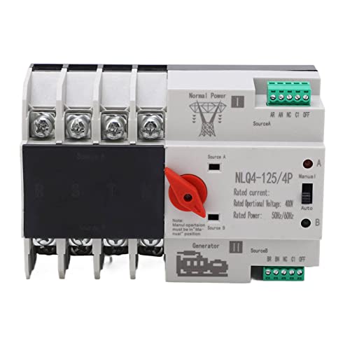 Dual Power Automatischer Transferschalter, AC 400V 4P 80A ATS PC Hutschiene Kommunaler Netzumschalter, Notstrom Netz Umschalter Lastumschalter Unterbrechungsfreier Umschalter Automatik Umschalter Dual Power Automatischer Transferschalter, AC 400V 4P 80A ATS PC Hutschiene Kommunaler Netzumschalter, Notstrom Netz Umschalter Lastumschalter Unterbrechungsfreier Umschalter Automatik Umschalter von Buachois