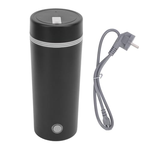 Reisekessel für Reise, 350 ml tragbarer automatischer Mini -Heißwasserkessel, Edelstahl Doppelschichtwasserkessel für die Reise von Buachois