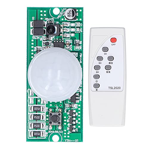 Solarlampen Controller Modul mit Remote, 3,2V/3,7V Li Batterie Human Body Induction Straßenlaterne Controller Platine für DIY Solar Spotlight Gartenleuchten von Buachois