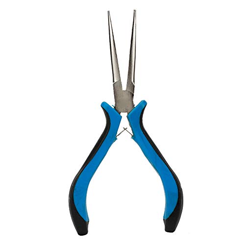 Spitzzange, Schmuckzangen, Spitzzange Rundzange Drahtschneider Gebogener Zange, 6 Zoll Präzisionszange mit Extra Langer Verjüngung und Nicht Gezahnten Backen für Die Schmuckreparatur Drahtumwicklung Spitzzange, Schmuckzangen, Spitzzange Rundzange Drahtschneider Gebogener Zange, 6 Zoll Präzisionszange mit Extra Langer Verjüngung und Nicht Gezahnten Backen für Die Schmuckreparatur Drahtumwicklung von Buachois