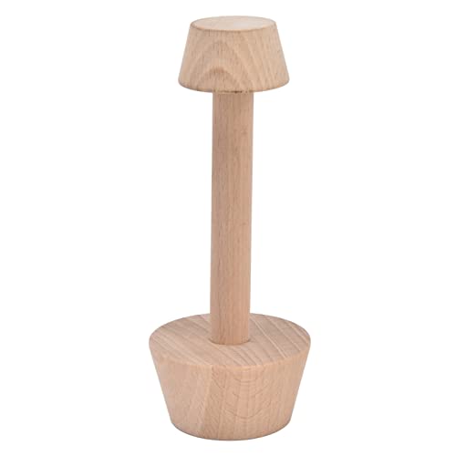 Holz Krautstampfer, 14,6cm Kitchen Craft Teigstampfer mit Ø 4cm 6cm Doppelter Stampfscheiben, Kartoffelstampfer Gewürz Stampfer für Gemüse Obst Muffins Pecan Pies Cheesecak von Buachois