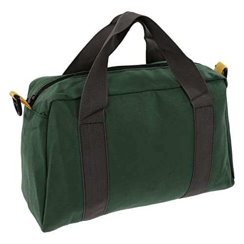 Tragbare Werkzeugtasche Leer 35x20x13cm Große Leinwand Wasserdicht Tool Bag mit Griff, Mehrzweck Verschleißfest Werkzeugkoffer Elektriker Zimmerei Werkzeug Organizer Tasche von Buachois