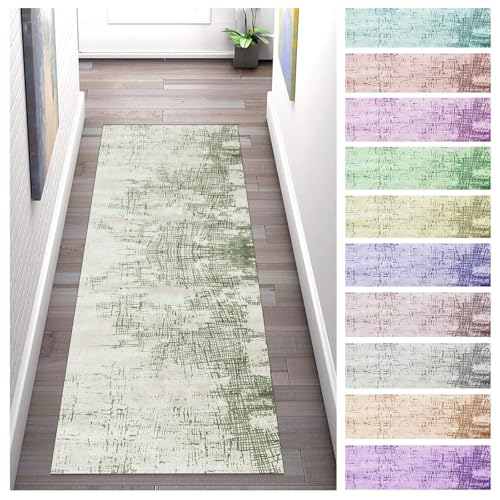 Buatisf Teppich Läufer Lang Flur rutschfest Abstrakt Modern Grasgrün Korridor Teppichläufer Waschbar Polyester Verblassen Nicht Schlafzimmer Wohnzimmer Küchenläufer Anpassbar Buatisf Teppich Läufer Lang Flur rutschfest Abstrakt Modern Grasgrün Korridor Teppichläufer Waschbar Polyester Verblassen Nicht Schlafzimmer Wohnzimmer Küchenläufer Anpassbar von Buatisf