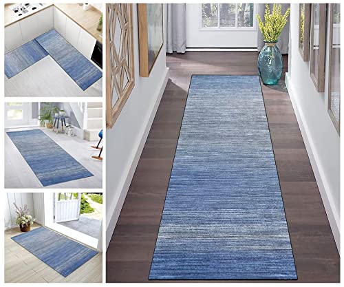 Korridor Teppich Flur Läufer Teppich Läufer Flur rutschfest Blau Grau Korridor Küchenteppich Waschbar Meterware Teppichläufer Lang for Corridor Schlafzimmer Wohnzimmer Polyester Meterware Korridor Teppich Flur Läufer Teppich Läufer Flur rutschfest Blau Grau Korridor Küchenteppich Waschbar Meterware Teppichläufer Lang for Corridor Schlafzimmer Wohnzimmer Polyester Meterware von Buatisf