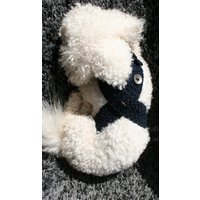 Handgefertigtes Hundegeschirr & Hundeleine Aus Baumwolle Gehäkelt Verstellbares Haustiergeschirr von BubaDog