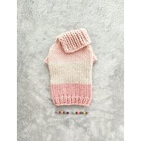 Handgestrickt Color Block Hundepullover Wollmischung Haustier-Mantel Handgestrickt Color Block Hundepullover Wollmischung Haustier-Mantel von BubaDog