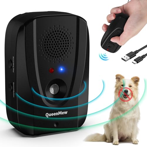 Bubbacare Anti-Bell-Gerät mit Fernbedienung, 2-in-1-Bell-Kontrollgerät, automatisches Anti-Bellen & 200 m Reichweite, Ferntraining, Aufnahme, Alarm, Ultraschall-Hunde-Bell-Abschreckungsgerät für von Bubbacare