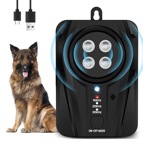 Bubbacare Antibell, Antibell Ultraschall Gerät, 3 Stufen Automatisch Antibell für Hunde mit 33ft, Wiederaufladbares & Wasserdichtes Anti Bell Gerät Hunde, für Große KleineHunde Innen Außenbereich Bubbacare Antibell, Antibell Ultraschall Gerät, 3 Stufen Automatisch Antibell für Hunde mit 33ft, Wiederaufladbares & Wasserdichtes Anti Bell Gerät Hunde, für Große KleineHunde Innen Außenbereich von Bubbacare