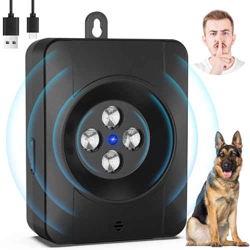 Bubbacare Antibell für Hunde, 3 Modi Automatisch Anti Bell Gerät mit 4 Ultraschallsendern, Audio & Ultraschall Hunde Bellen für Outdoor Indoor, Wiederaufladbares Anti-Bell-Mittel für Hunde Bubbacare Antibell für Hunde, 3 Modi Automatisch Anti Bell Gerät mit 4 Ultraschallsendern, Audio & Ultraschall Hunde Bellen für Outdoor Indoor, Wiederaufladbares Anti-Bell-Mittel für Hunde von Bubbacare