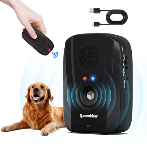 Bubbacare Hunde-Bell-Abschreckungsgeräte, 2-in-1 Auto- und Fernbedienungs-Anti-Bell-Gerät, 180 m Reichweite zum Stoppen des Hundebellens mit Ultraschall/Alarmton/Aufnahme, Spielen für Hundetraining von Bubbacare
