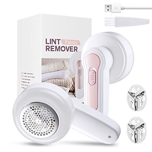 Fusselrasierer, Fusselentferner Fusselbürste für Kleidung Stoffrasierer wiederaufladbar mit 2 Scherköpfen Fusselrasierer leistungsstarker für Kleidung von Bubbacare