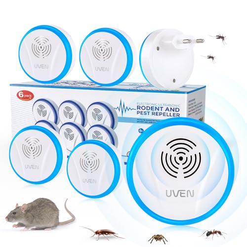 Ultraschall Rattenabwehr 6 Stück Ultraschall Mäuseabwehr Mäuseschreck Innenräumen Plug-in Ultraschall Schädlingsbekämpfer Pest Repeller für Ratten Mücken Mäuse Nagetiere Kakerlaken Wespen Flöhe Ultraschall Rattenabwehr 6 Stück Ultraschall Mäuseabwehr Mäuseschreck Innenräumen Plug-in Ultraschall Schädlingsbekämpfer Pest Repeller für Ratten Mücken Mäuse Nagetiere Kakerlaken Wespen Flöhe von Bubbacare