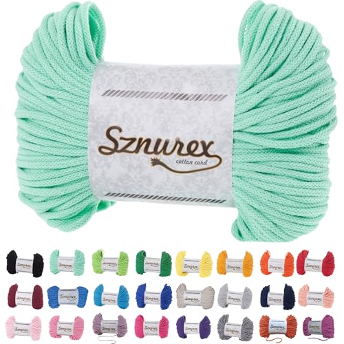 Makramee Garn 5mm x 100m Baumwollschnur Perfekt für DIY, Garn für Makramee-Schnur über 50 Farben Oeko-TEX Zertifiziert - Baumwollkordel, Baumwollgarn mit Polyesterkern Makramee Garn 5mm x 100m Baumwollschnur Perfekt für DIY, Garn für Makramee-Schnur über 50 Farben Oeko-TEX Zertifiziert - Baumwollkordel, Baumwollgarn mit Polyesterkern von Bubble Brothers