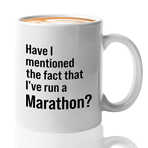 Runner Kaffeetasse 325 ml, Weiß – I've Run a Marathon – Runner Running Marathon Running Buddy Trail Running Running Buddy Trail Running Running Runners Fact von Bubble Hugs