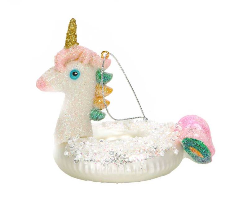Bubble-Store Christbaumschmuck Baumschmuck, Christbaumschmuck Einhorn Schwimmring von Bubble-Store