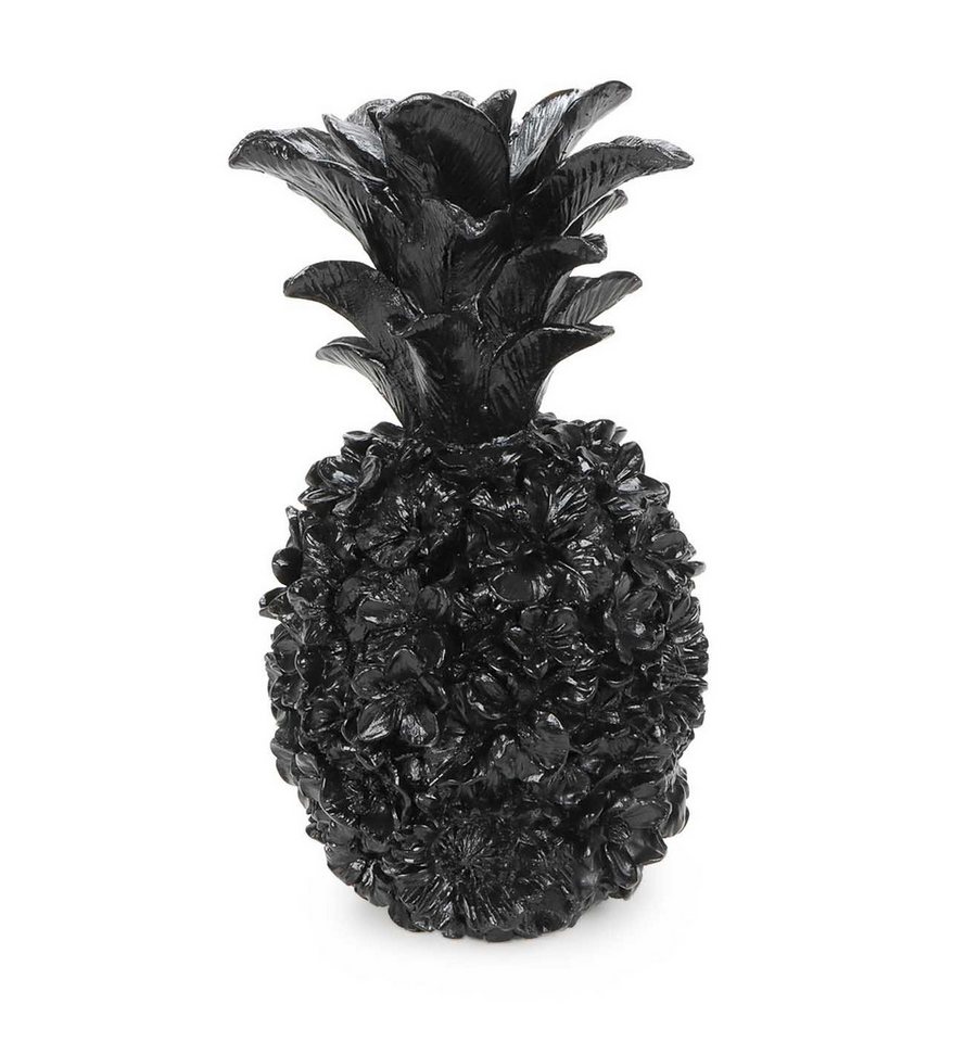Bubble-Store Dekofigur Deko-Ananas (Ananas Deko Figur schwarz), Ananas Figur von Bubble-Store