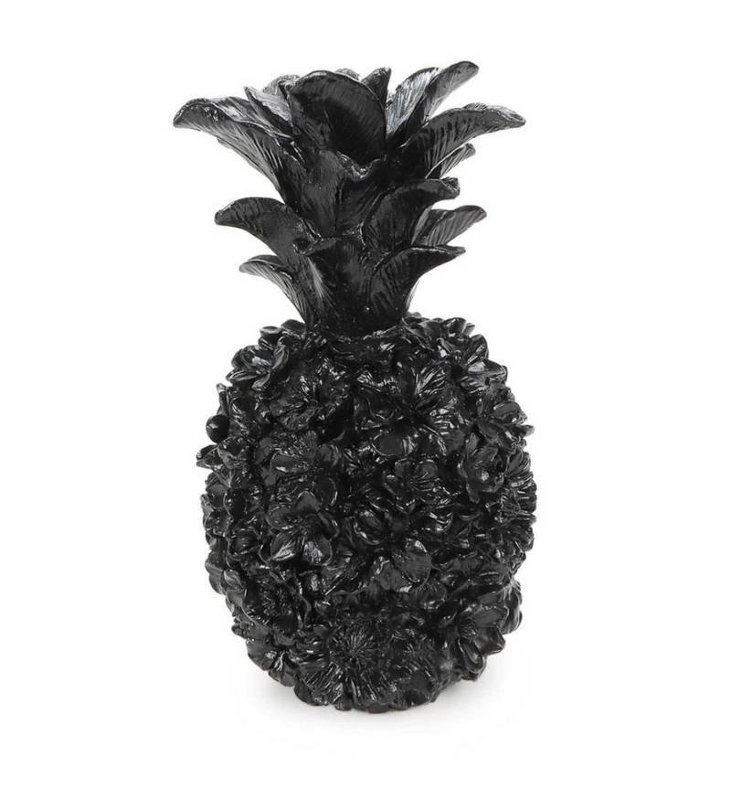 Bubble-Store Dekofigur Deko-Ananas (Ananas Deko Figur schwarz), Ananas Figur von Bubble-Store