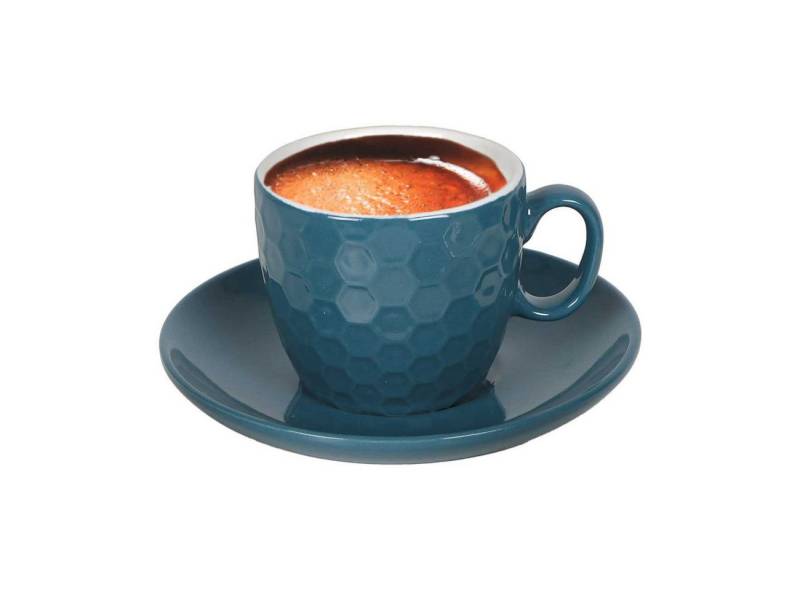 Bubble-Store Espressotasse Espresso-Set für 4 Personen, Keramik, Espressotassen dickwandig, hält länger warm von Bubble-Store