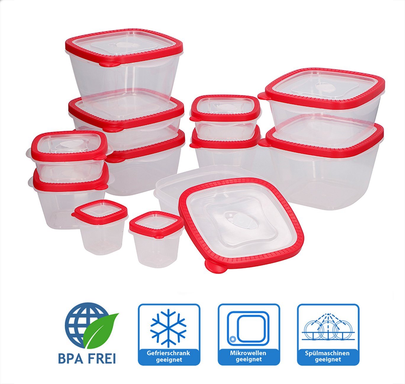 Bubble-Store Frischhaltedose Lebensmittelbehälter, Kunststoff 100 % BPA-frei, Lebensmittel Vorratsdosen Set von Bubble-Store