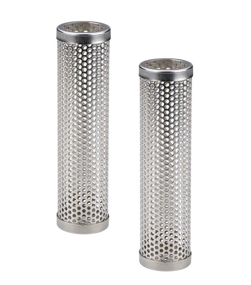 Bubble-Store Räucherbox 2er Set Räucherbox (Grill Räuchersäule) Edelstahl Räucherrohr von Bubble-Store