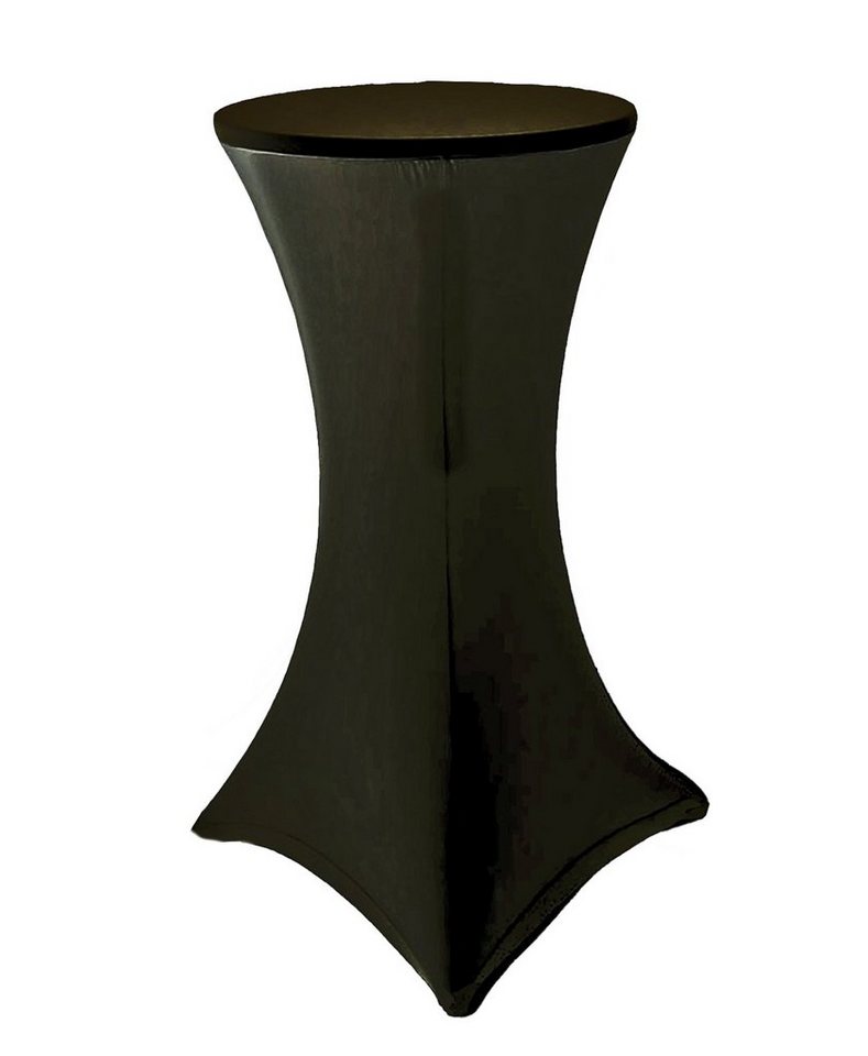 Stehtischhusse Stehtischhusse für runde Tischplatten mit Ø von max. ca. 85 cm, Stretc, Bubble-Store, schwarze Tischhusse, Tischverkleidung Stretch-Bezug von Bubble-Store