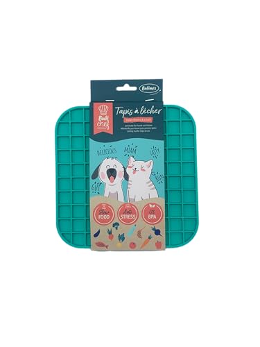 BUBIMEX Leckmatte/Napf, 19,5 x 19,5 cm, Blau, für Hunde und Katzen, mit Saugnapf, Anti-Schlingen, Anti-Stress, BPA-freies Silikon, reduziert schlechten Atem, spülmaschinen- und gefriergeeignet BUBIMEX Leckmatte/Napf, 19,5 x 19,5 cm, Blau, für Hunde und Katzen, mit Saugnapf, Anti-Schlingen, Anti-Stress, BPA-freies Silikon, reduziert schlechten Atem, spülmaschinen- und gefriergeeignet von Bubimex