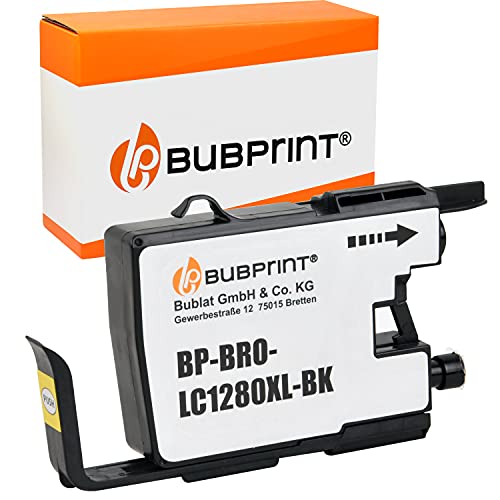 Bubprint Druckerpatrone kompatibel als Ersatz für Brother LC-1280 XL LC1280XL LC 1280XL BK für MFC-J5910DW MFC-J6510DW MFC-J6710DW MFC-J6910DW Schwarz von Bubprint