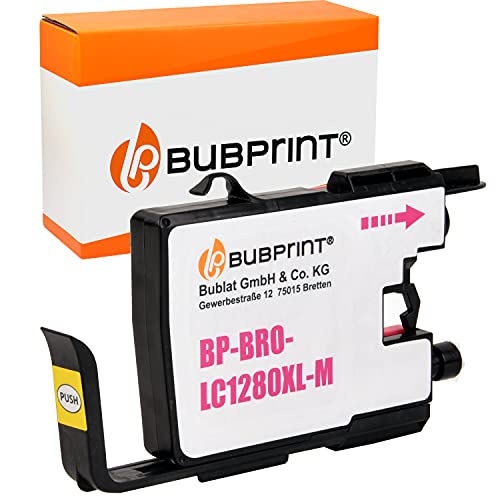 Bubprint Druckerpatrone kompatibel als Ersatz für Brother LC-1280 XL LC1280XLM LC 1280XL für MFC-J5910DW MFC-J6510DW MFC-J6710DW MFC-J6910DW Magenta von Bubprint