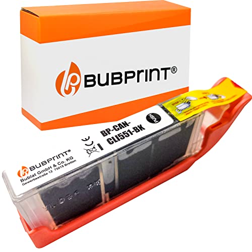 Bubprint Druckerpatrone kompatibel als Ersatz für Canon CLI 551 XL CLI-551XL BK 551XL für Pixma IP7250 IP8750 IX6850 MG5450 MG6450 MG7550 MX920 MX925 Fotoschwarz von Bubprint