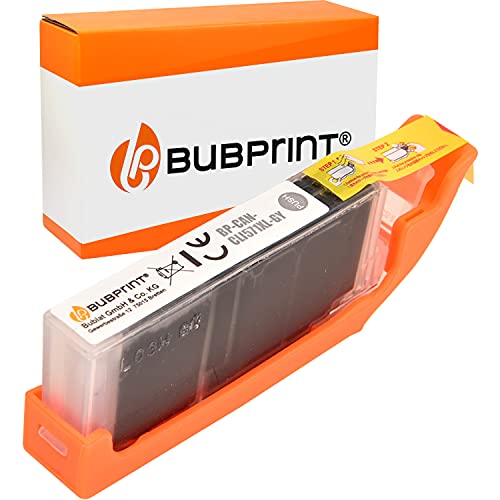 Bubprint Druckerpatrone kompatibel als Ersatz für Canon CLI-571XL GY für Pixma MG7700 MG7750 MG7751 MG7752 MG7753 TS8000 TS8020 TS8040 TS8050 TS8051 TS8052 TS8053 TS9000 TS9050 TS9055 Grau von Bubprint