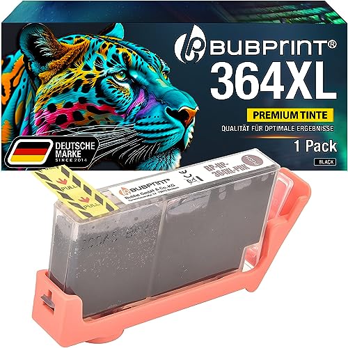 Bubprint Druckerpatrone kompatibel als Ersatz für HP 364XL 364 XL für PhotoSmart 7520 e-All-in-One B8550 C5380 C6380 D5460 Premium C309g C310a C410b Foto Schwarz von Bubprint