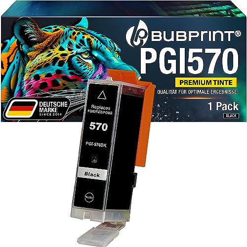 Bubprint Druckerpatrone kompatibel als Ersatz für Canon PGI-570XL PGBK PGI 570XL für Pixma MG5750 MG5751 MG7750 TS5050 TS5051 TS6050 TS8050 TS8051 TS9050 Schwarz von Bubprint