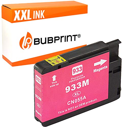 Bubprint Druckerpatrone kompatibel als Ersatz für HP 933XL 933 XL für OfficeJet 6100 e-Printer 6600 e-All-in-One 6700 Premium 7110 7510 7610 7612 Wide Format Magenta von Bubprint