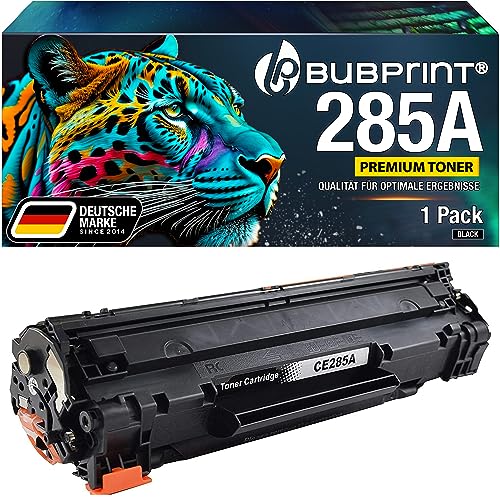 Bubprint Tonerkartusche kompatibel als Ersatz für HP 85A CE285A für Laserjet Pro P1102 P1102W P1106 P1100 P1109W M1132 M1136 MFP M1212nf M1217nfw M1212 M1210 Schwarz von Bubprint